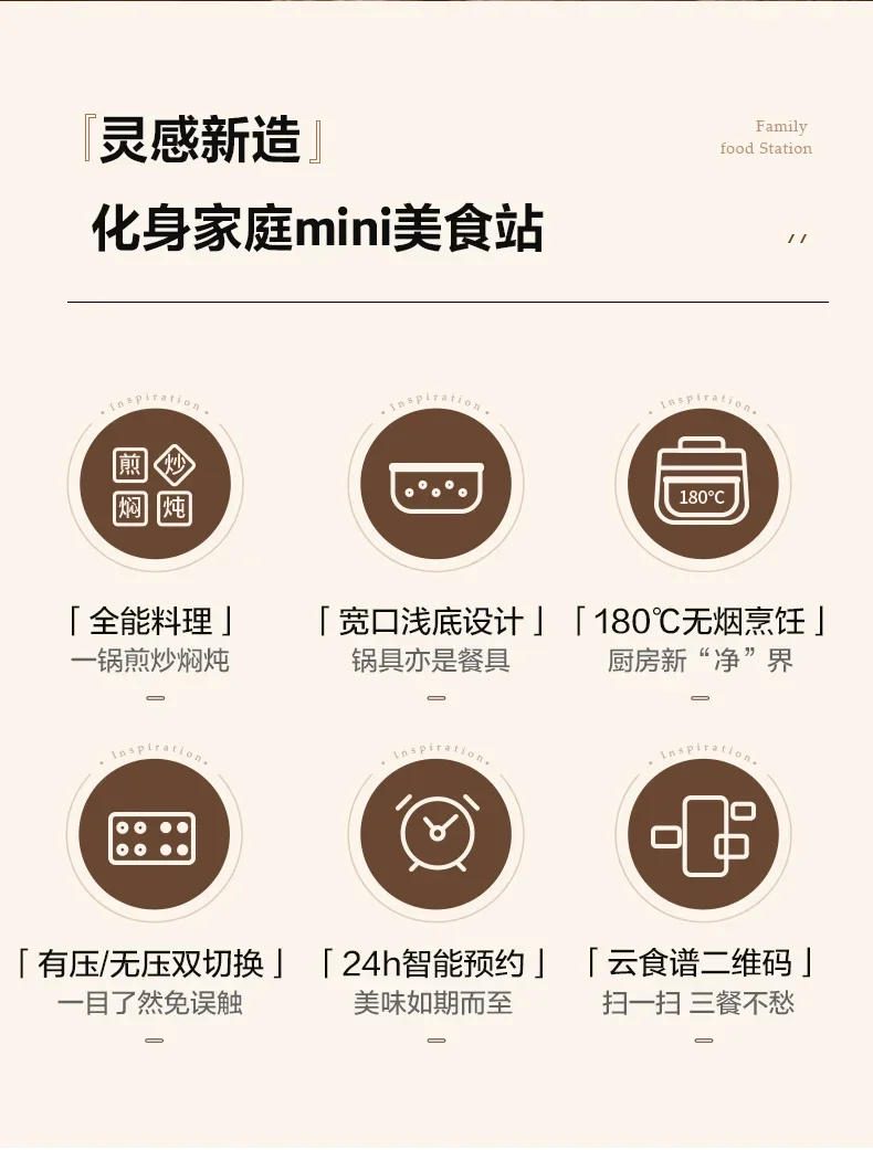 Description Picture 4 of itemMidea Inspiration Electric Pressure Cooker Home 4L Multifunctional Pressure Cooker Rice Cooker