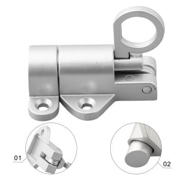 Aluminum Alloy Door Latch Automatic Spring Bounce Door Bolt Home Hardware Gate Safety Latch Lock With Screws Drop Shipping