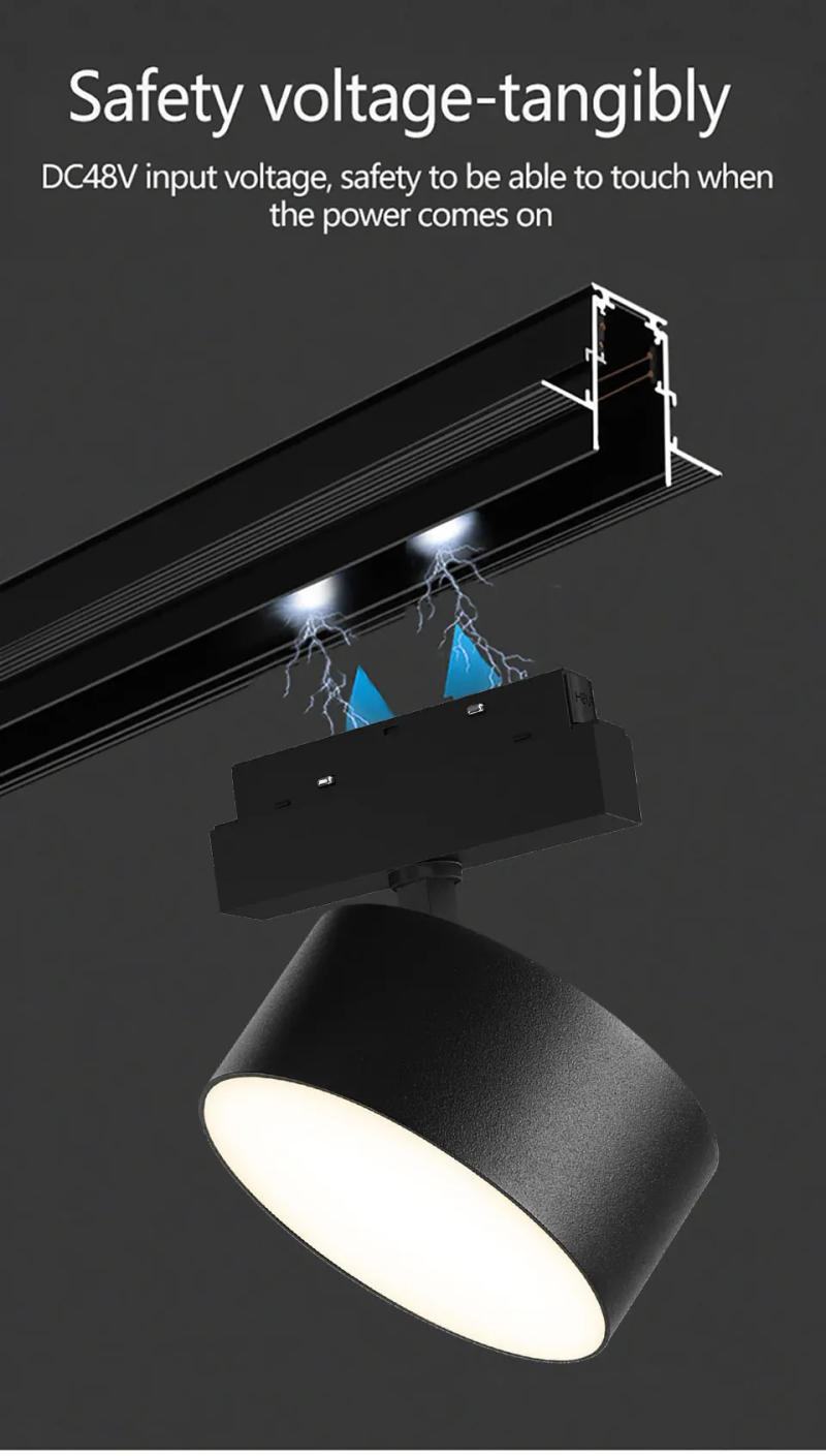 Description Picture 4 of itemPNY High Quality led Magnetic Track Lighting DC48v 10W 15W 20W Tuya Zigbee DALI Smart Dimmable Magnetic Rail Lamp