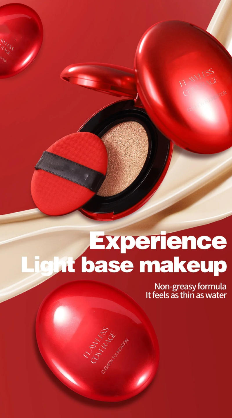 Description Picture 6 of itemSPF 50+ Sunscreen Cushion Foundation Fit Cushion Foundation Full Coverage Waterproof Long-lasting Concealer Long-lasting Makeup