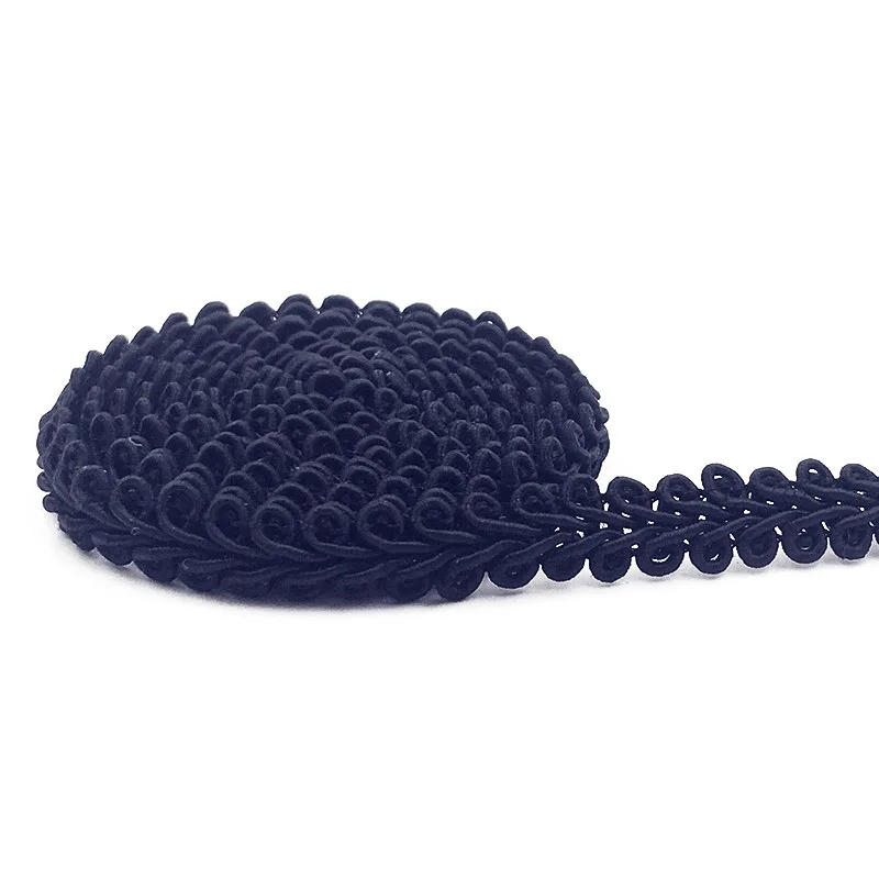 Description Picture 2 of item5yards 8mm Braided Lace Ribbon Handmade Crafts Tape Material Sewing Clothing Edge Embellishment Trims DIY Neddlework Accessories