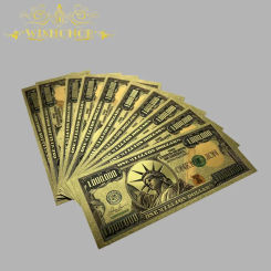 New 2024 America Banknote USA 1 Million Dollar Banknote Bill in 24K Gold Plated  For Collection