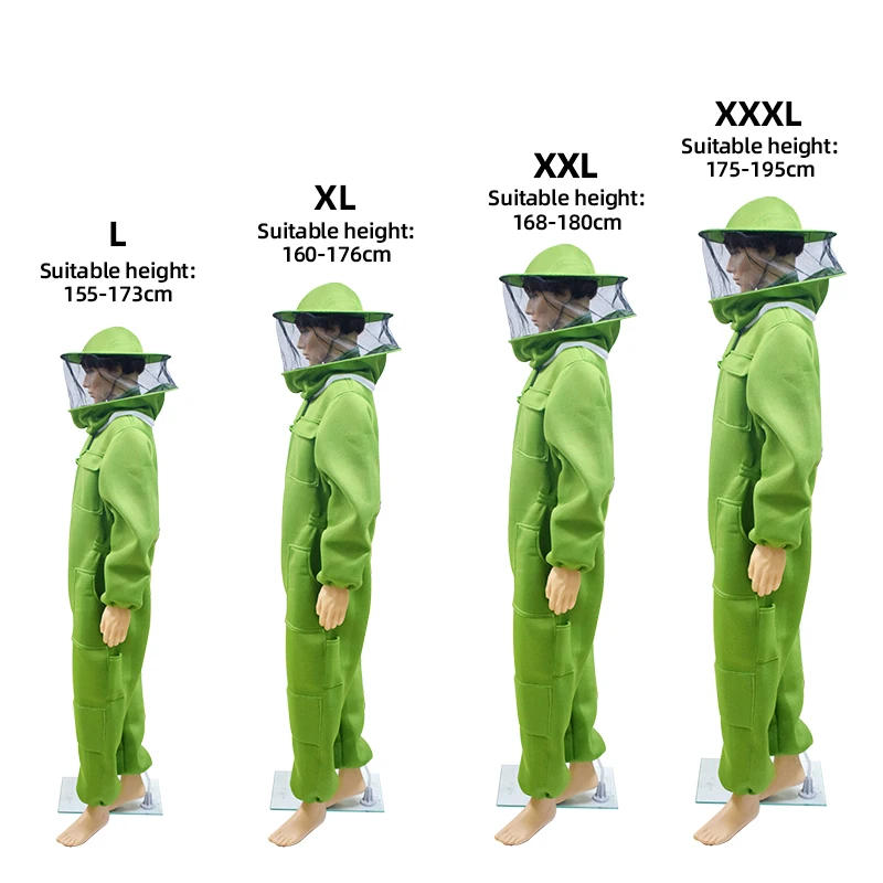 Description Picture 3 of itemBee Suit Professional Grade Preferred 3D Air Cotton Fabric Full Body Beekeeping Protective Clothing Beekeeper Suits  Equipment