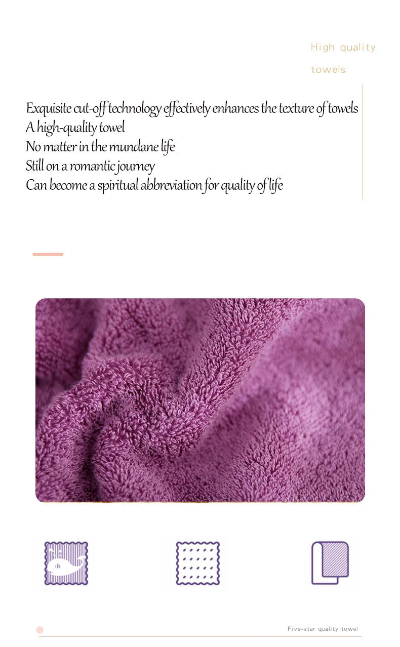 Description Picture 4 of item4pcs/Set Cotton Premium Hand Towel Set Lightweight And Highly Absorbent Quick Drying Thicken Soft Face Hand Towel 35x75CM