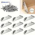 10pcs stainless Steel Multifunctional Corner Code Three-Sided Fixed Corner Brace Cabinet Trapezoid Hanging Corner Hanging Code S