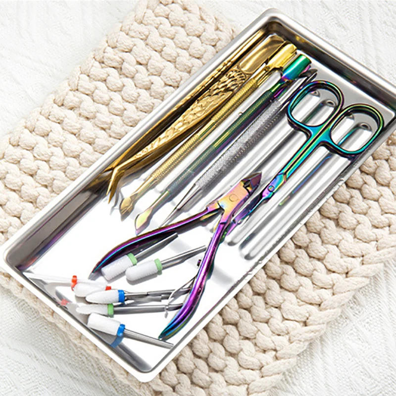 Description Picture 4 of itemNail Art Tools Sterilizer Tray Sterilization Disinfection Box False Nails Dish Nail Tool Storage Box Manicure Salon Accessoires