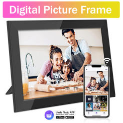Digital Picture Frame 10.1 Inch Smart WiFi Digital Photo Frame with 1280x800 IPS HD Touch Screen Electronic Video Gift