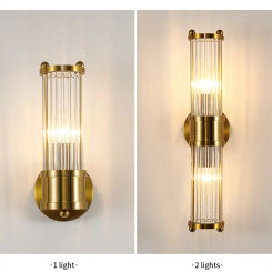 Jmzm Modern Copper Wall Light Indoor Background Led Wall Lamp Vanity Lamp For Restaurant Living Room Bedroom Hotel Stair Light
