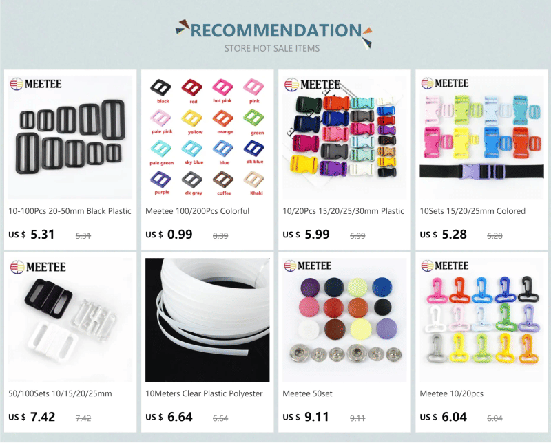 Description Picture 2 of item30pcs Meetee 10mm Plastic Belt Loop Keeper Buckles Dog Collar Harness Backpack Strap Buttons Webbing Anti-slip Garment Accessory