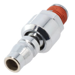 67mm Quick Connector Nickel-plated Iron Pneumatic Quick Joint Universal 1/4 Inch 360 Degree Rotary Air Compressor