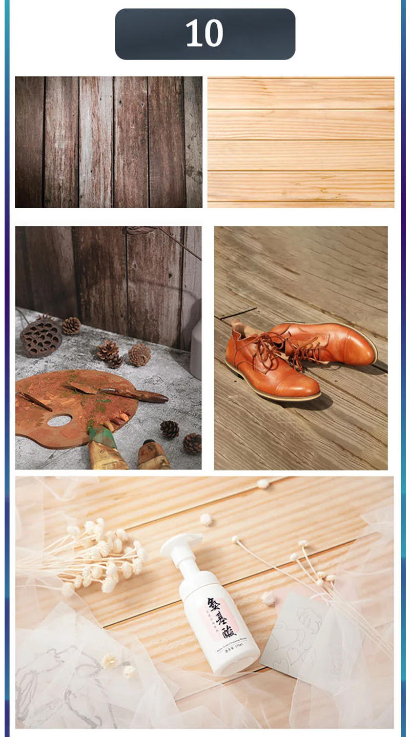 Description Picture 3 of itemMarble Photography Backdrops 57*43CM 2 Sided Wood Grain Photo Background Wallpaper Studio Waterproof Products Photographic Props