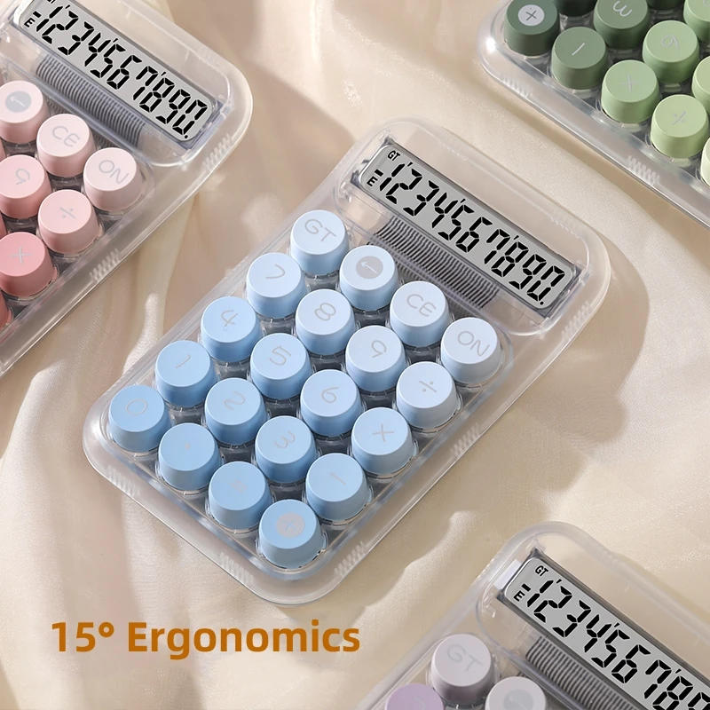 Description Picture 5 of itemMechanical Pushbutton Calculator 10-Digit Display Large LCD Display Calculator Basic Standard Calculator for School Home