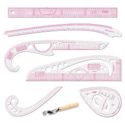 Tailor Measuring Ruler Kit DIY Pattern Sewing Rulers Drawing Quilting Clothing Patchwork Cutting Curve Craft  Tools