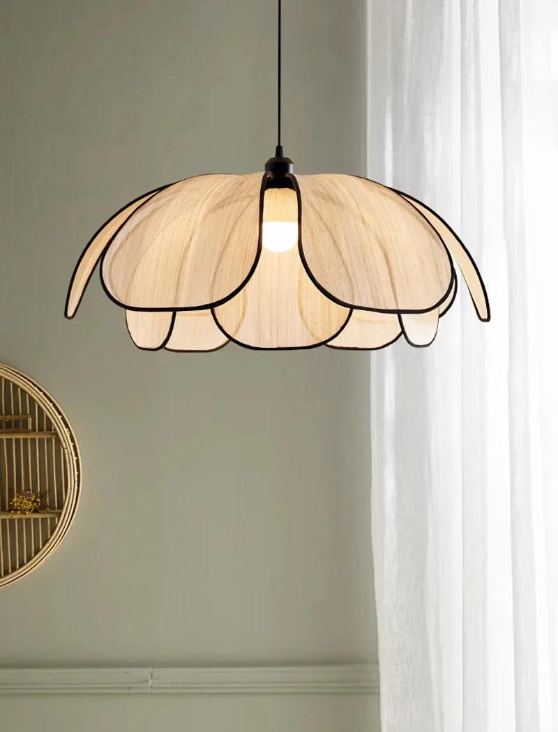 Description Picture 2 of itemSimplicity Flower Pendant Lamp Nordic Chandelier Living Room Kitchen Dining Room Bedroom Home Indoor Lighting Hanging Light 2024