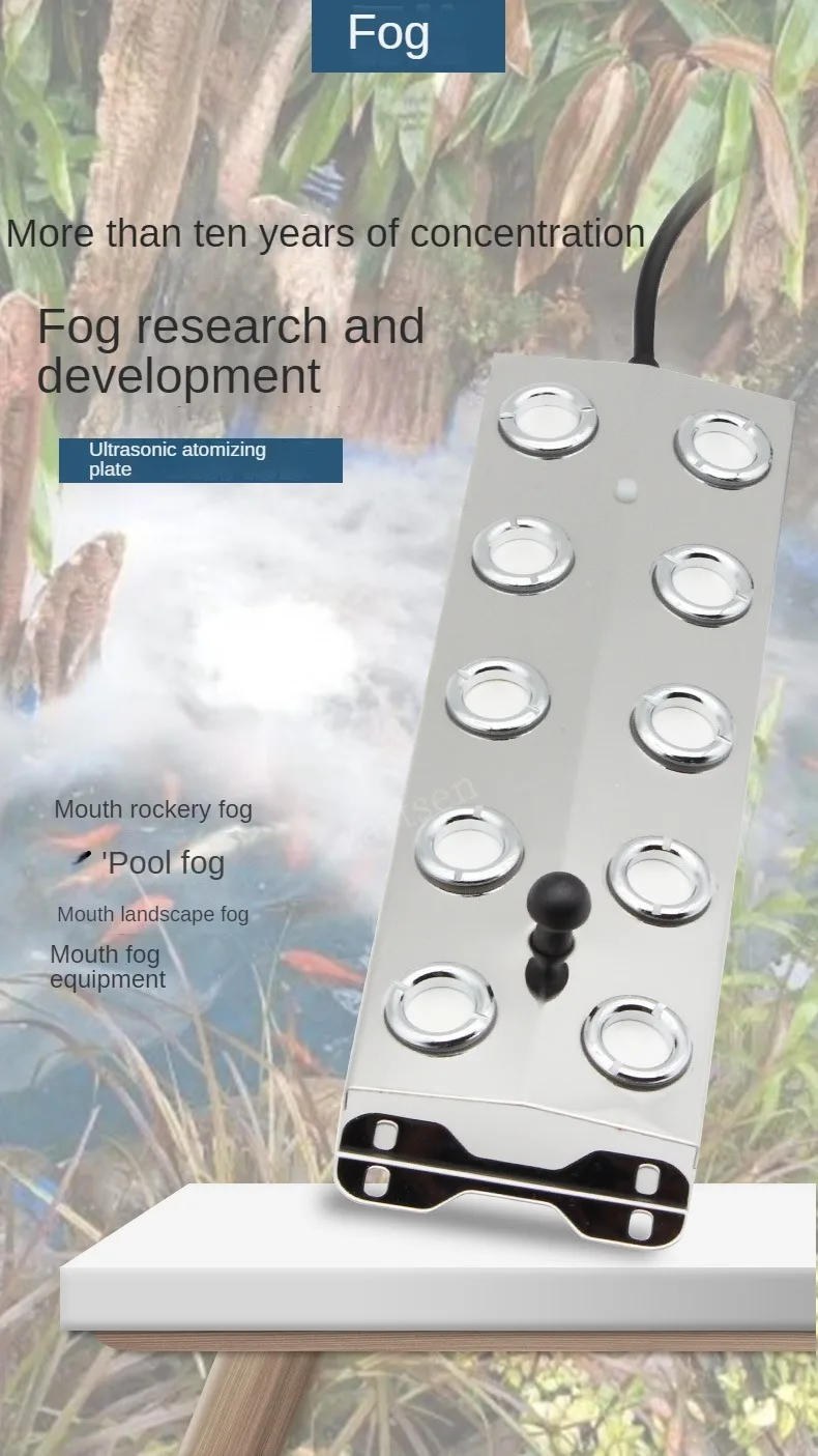 Description Picture 3 of itemIndustrial Sprayer Ultrasonic Mist Maker Diffuser Fogger Air Humidifier Fountain Pond Atomizer Greenhouse Hydroponics