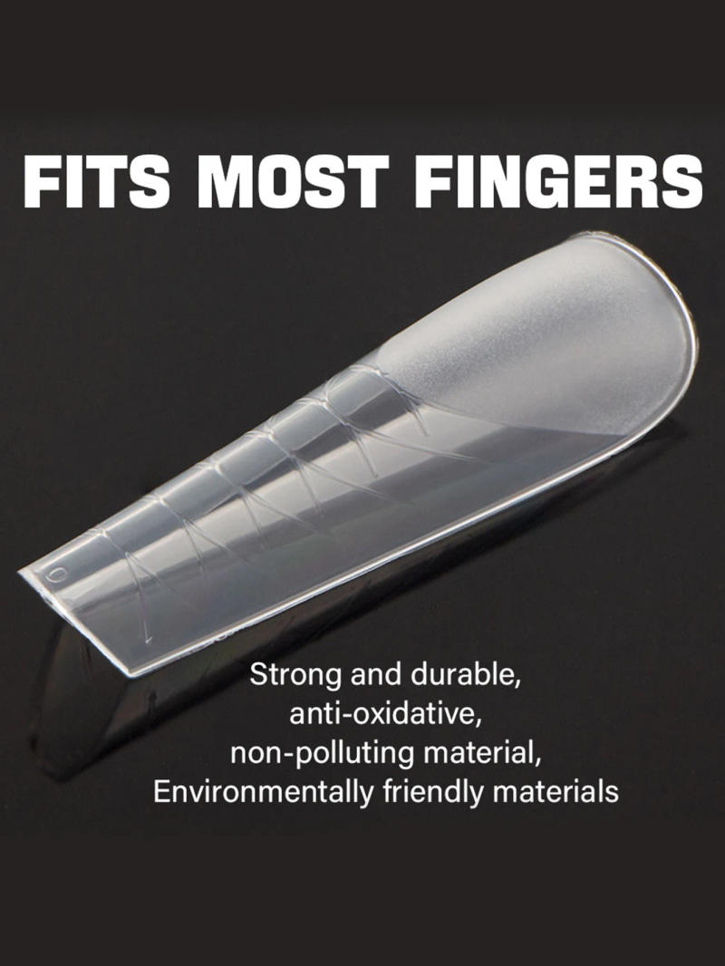 Description Picture 5 of item72Pcs Dual Nail Form Tips With Nail Brush French Line Sticker Set For UV Gel Quick Building Mold Top Form For Nails