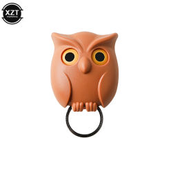 Hooks Owl Magnetic Key Hook Auto Blinking Cute Hooks No Punch Storage Hooks Kitchen Home Wall Decoration Hooks ﻿