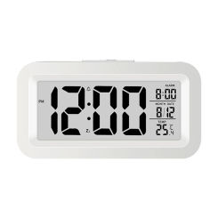 1 Pcs Cute Digital Alarm Clock Backlight Snooze Mute Calendar Clock Desktop Table Clocks Temperature Electronic LED Clock