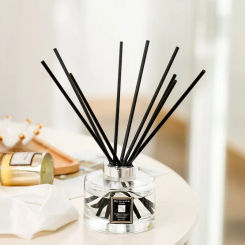 165ML Reed Diffusers Set with 5pcs Aroma Fiber Sticks Glass Bottle, Lime basil citrus/Neroli,No Fire Aromatherapy Oil Sets