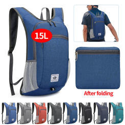 15L Portable Foldable Backpack Folding Mountaineering Bag Ultralight Outdoor Climbing Cycling Travel Knapsack Hiking Daypack