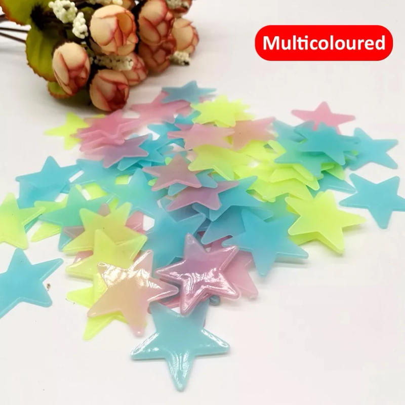 Description Picture 6 of item100pieces Glow In The Dark Stars Night Light Wall Stickers Decal Kids Room Home Personalized Home Decoration Household DIY PART