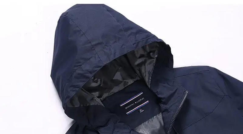 Description Picture 3 of itemMen's Glennaker Lake Rain Hooded Waterproof And Breathable Trench Men Mens Spring Autumn ArmyGreen Jackets And Coats