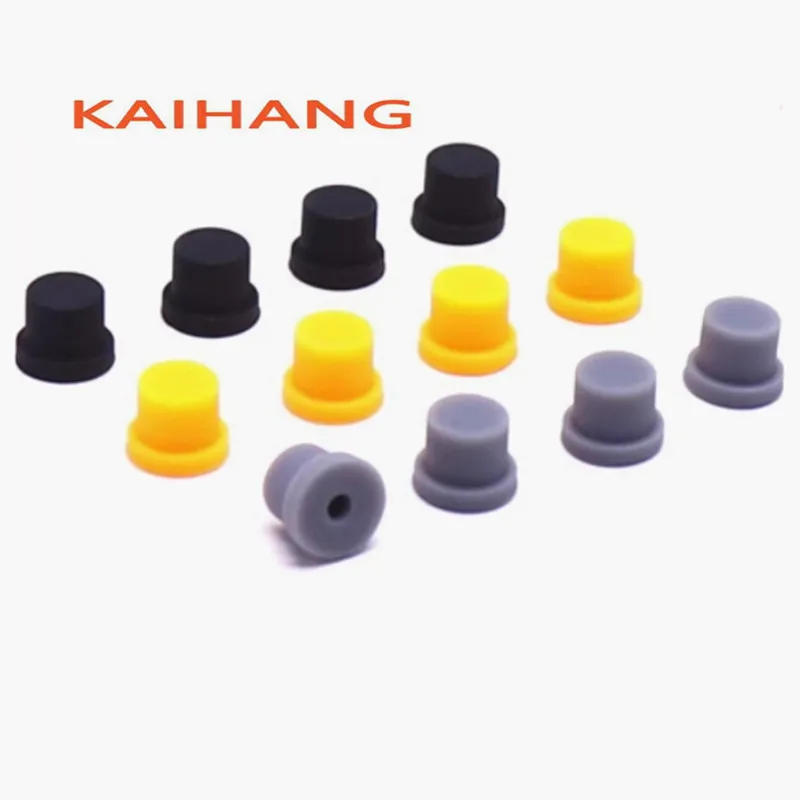 Description Picture 3 of item10PCS 8x8mm Silicone switch cap Tact Switch cap 6x6 series switches cap Soft rubber knob circular hole inner hole aperture 2.5MM