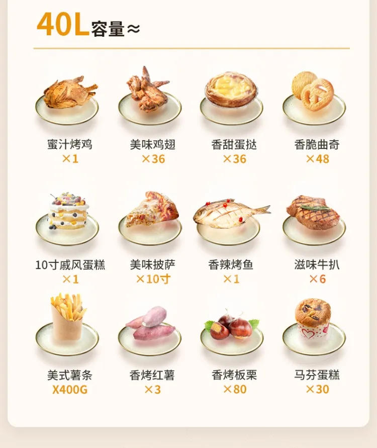 Description Picture 6 of item220V Galanz Multifunctional Electric Oven Large Capacity Steam Baking Oven for Home Use AO