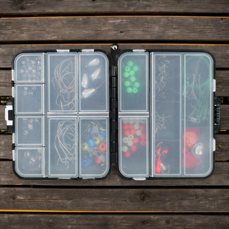 Description Picture 6 of item187pcs Fishing Set with Fishing Hooks Sinker Weights Swivels Snaps Outdoor Fishing Accessories Set Carp Fishing Accessories