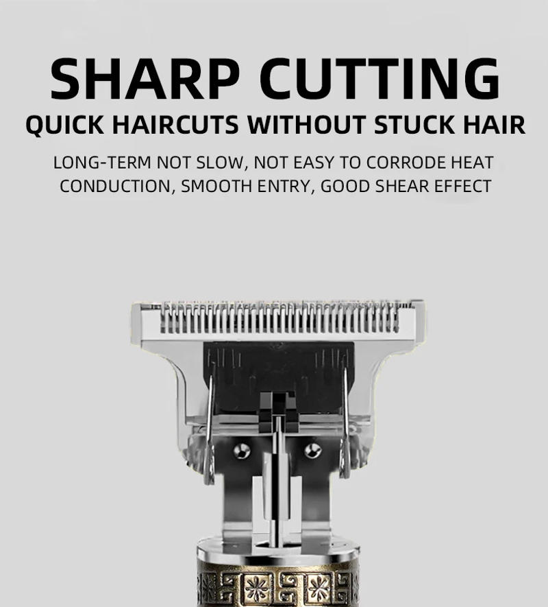 Description Picture 5 of itemRetro T9 Electric Hair Clipper Hair Clipper Professional Men's Shaver Eechargeable Haircut Trimmer Men