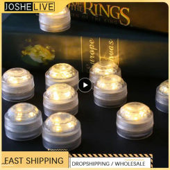 Night Lamp Creative Abs Shell Wedding Party Fish Tank Pond Remote Control Home Decoration Rgb Led Lamp Mini Drill 3cm