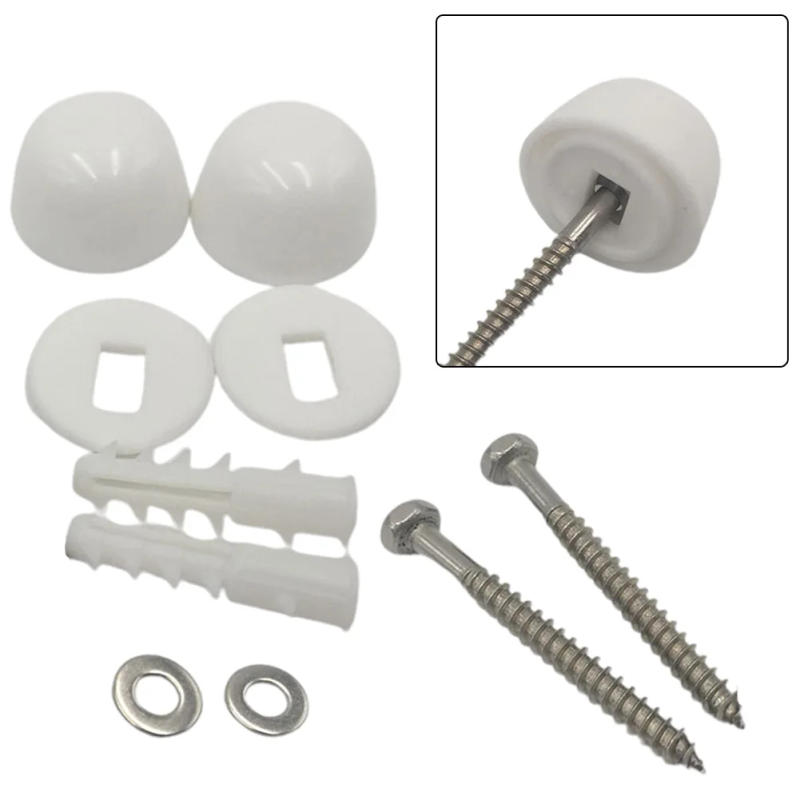 Description Picture 3 of itemBidet Anchor Toilet Accessories Repair Fixings Silver Stainless Steel+Plastic Fitting Screws For Bathroom Decoration