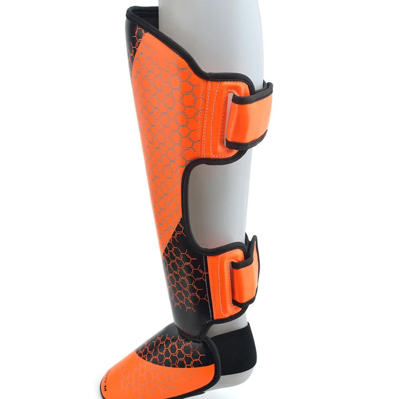 Description Picture 6 of itemChildren Adults Kickboxing Boxing Muay Thai Boxing Shin Guards Ankle Foot Protection Shield Martial Arts Training Equipment DEO