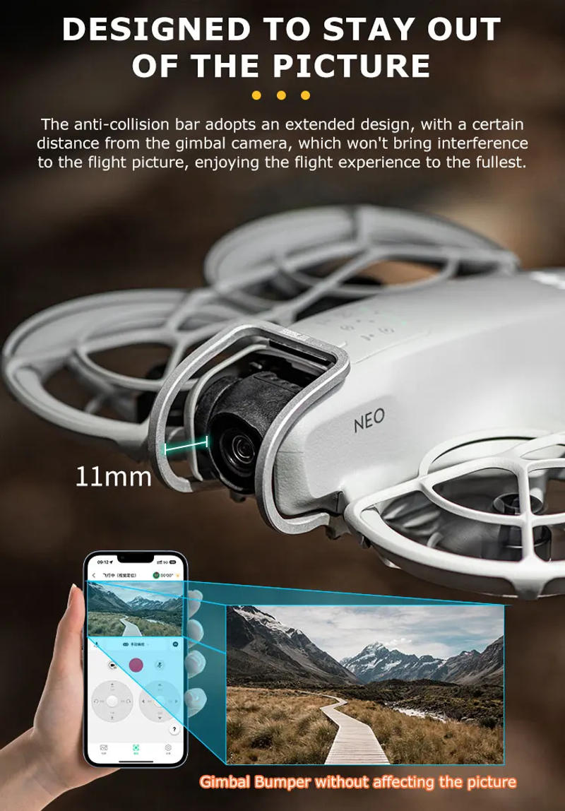 Description Picture 5 of itemSTARTRC is suitable for DJI NEO drone gimbal anti-collision metal protection bar lightweight accessories