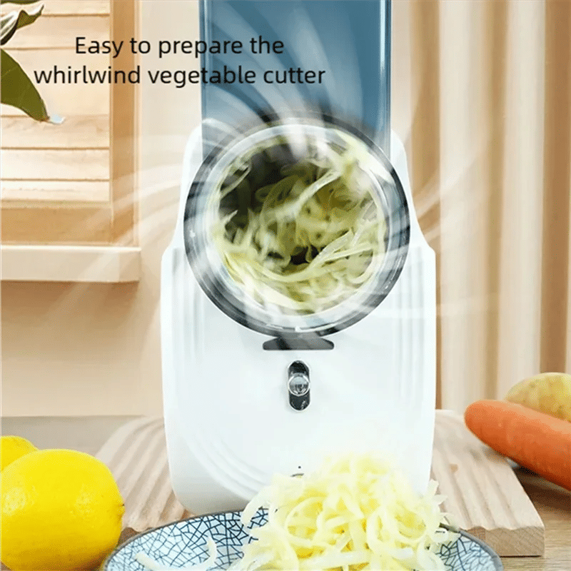 Description Picture 6 of itemB59B-Multi-Function Electric Vegetable Cutter Household Kitchen 50W Automatic Slicer Shredder Vegetables Processor