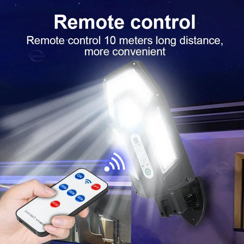 Description Picture 4 of item9990LM Powerful Outdoor Solar Lamp LED Outdoor Solar Lights IP65 Waterproof Led Solar Spotlight With Motion Sensor Street Light