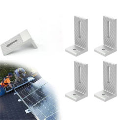 4/8 PCS Solar Panel Mounting Bracket Solar Connector 90° Angle PV Connector Aluminum Alloy Fixing Clamp Accessories L Bracket