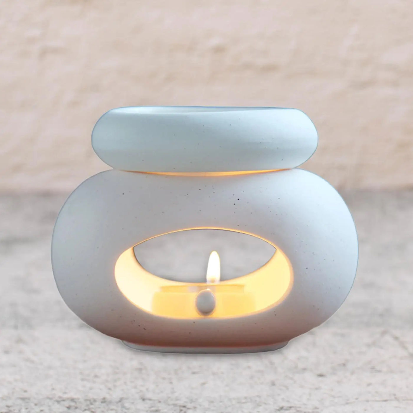 Description Picture 5 of itemOval Essential Oil Burner Large Capacity Aroma Oil Warmer Separate Aromatherapy Stove Detachable Household Wax Melting Device
