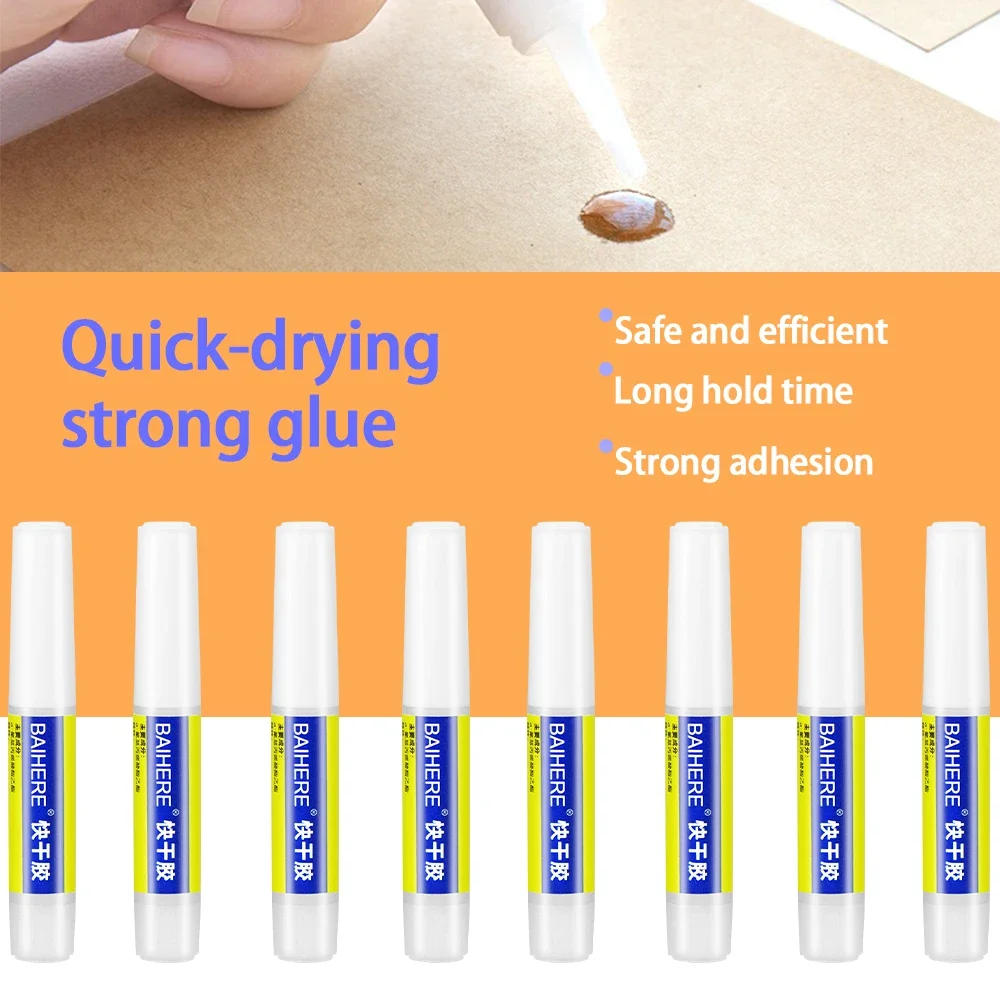 Description Picture 3 of item502 Super Glue Instant Quick-drying Cyanoacrylate Adhesive Leather Rubber Wood Metal Strong Bond Liquid Glue Tool 2g