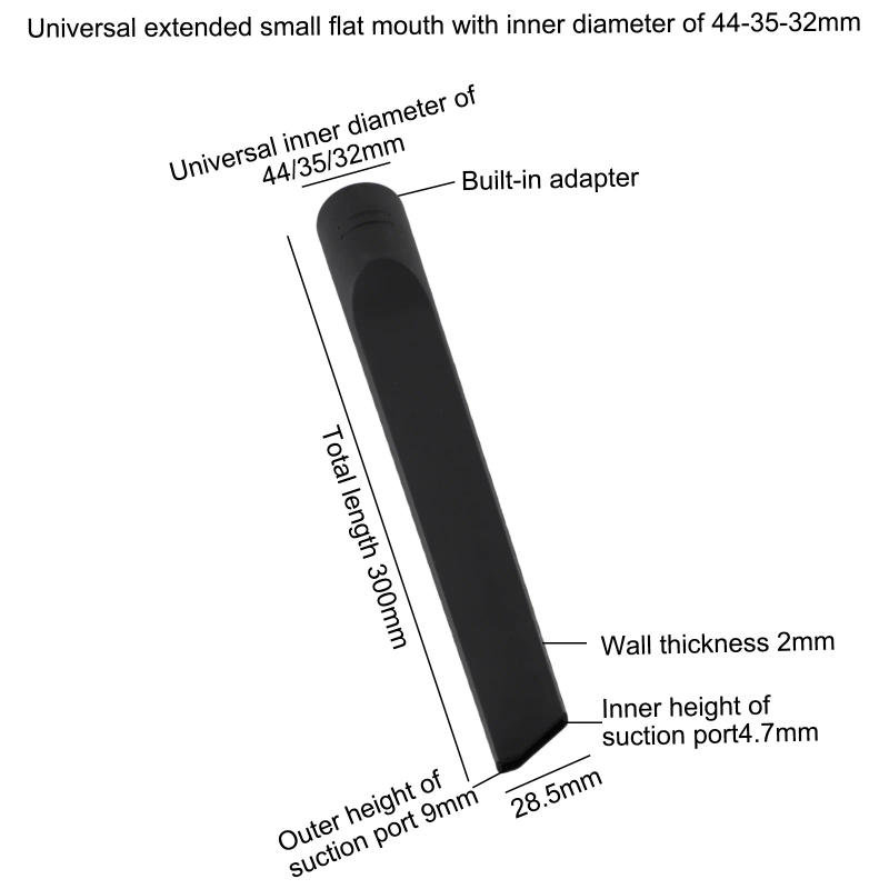 Description Picture 6 of item5mmx300mm Crevice Tool Extra Long Nozzle Vacuum Cleaner Head Suction Suction Head Elongated Small Flat Nozzle Tool Accessories