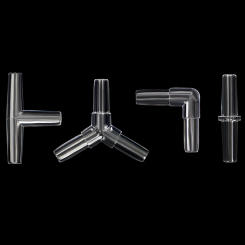 10Pcs/Lot Aquarium Airline Tubing Connectors Fish Tank Transparent Air Tube Adapters for 4CM Inner Diameter Air Line Hose