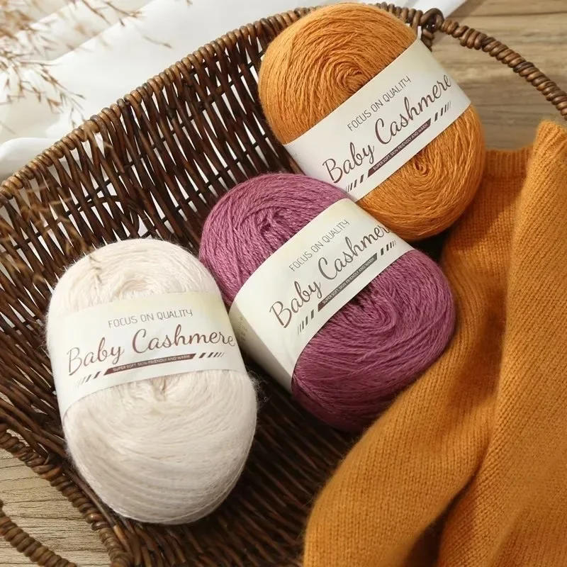 Description Picture 5 of item50g/roll Soft Wool Knitting Cashmere Long Thin Yarn DIY Hand Crochet Roll Mohair Yarn Soft Mohair Cashmere Wool Knitting Yarn