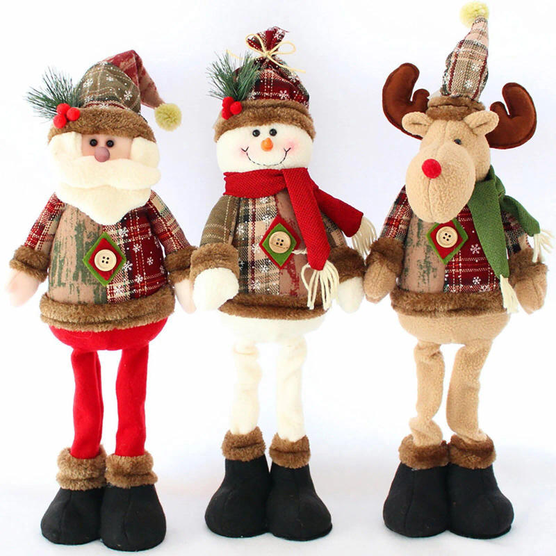 Description Picture 3 of itemChristmas Snowman Telescopic Doll New Knitted Elk Doll Window Scene Christmas Decoration Merry Christma Gift Plush Ornaments