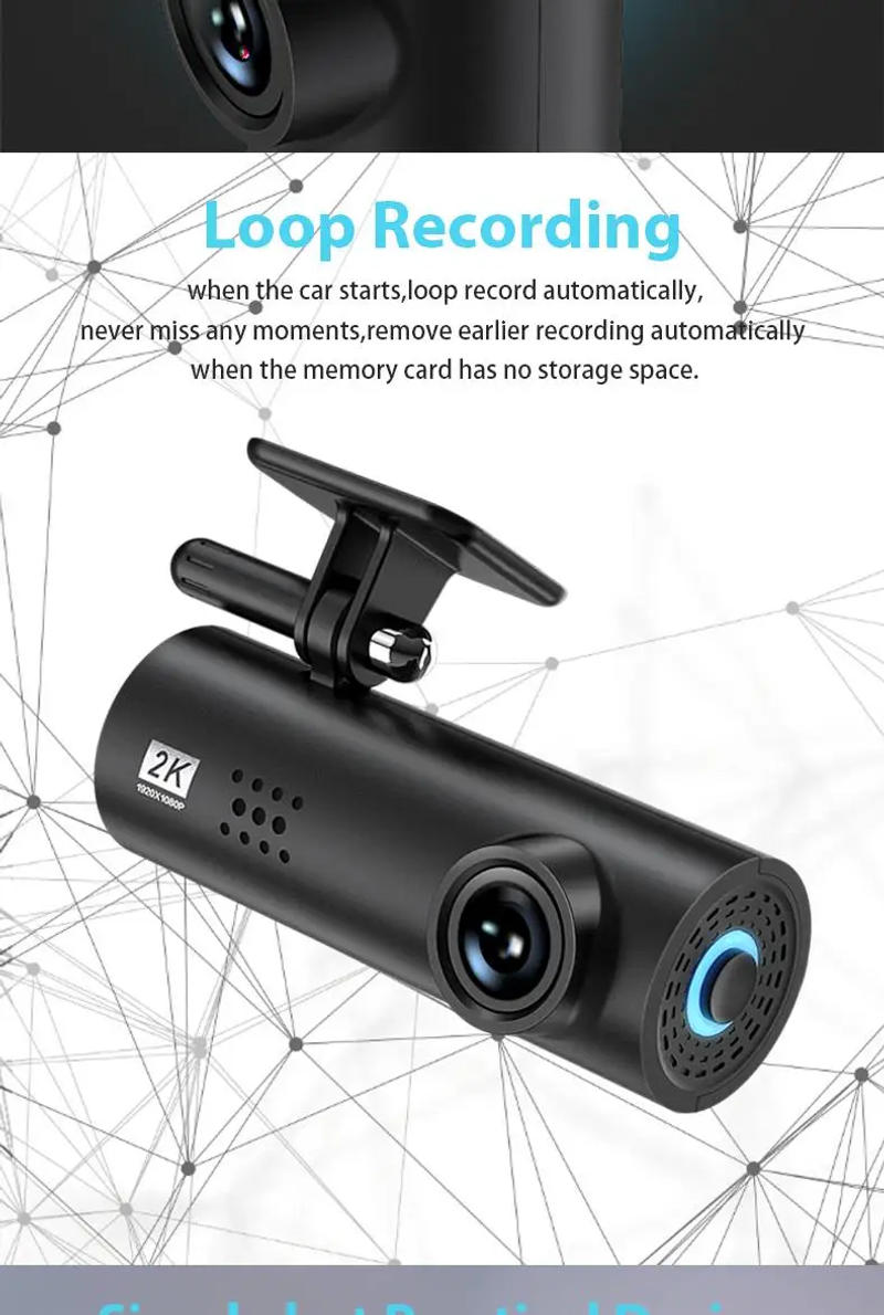 Description Picture 5 of itemLF9Por 2k 1296P Dash Cam for Car Camera Wifi Dvr 170 Night Vision Dashcam 24h Parking Monitor Mini Kamera Samochodowa Rejestrato