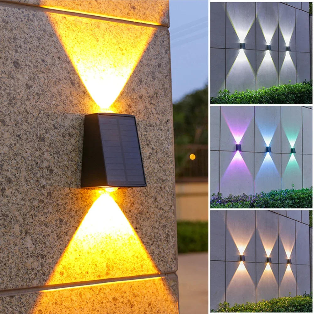 Description Picture 6 of itemSolar Wall Lamp Outdoor Waterproof LED Solar Lights Up And Down Luminous Lighting For Garden Balcony Yard Street Decor Lamps