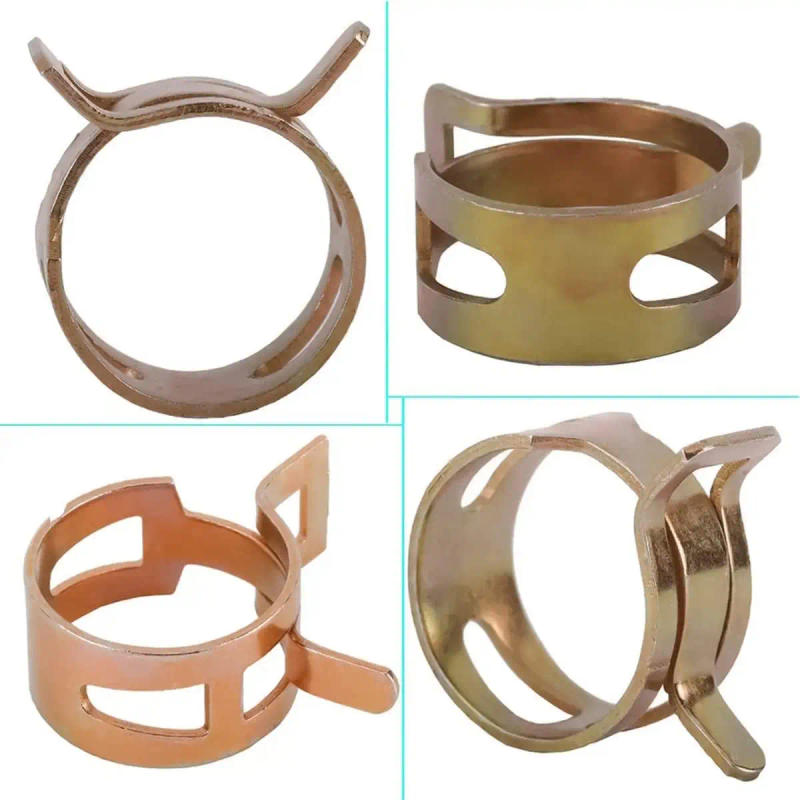 Description Picture 6 of item155Pcs 6-22mm 10 Size Manganese Steel Spring Driven Hose Clamp Low Pressure Air Clamp Fastener Sorting Kit For Pipes,Automobiles