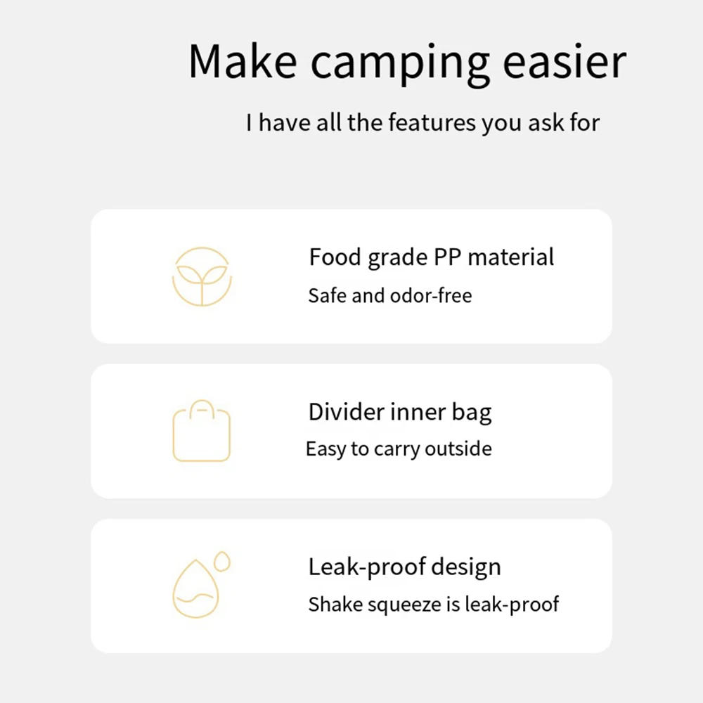 Description Picture 3 of itemNaturehike-Camping Seasoning Jar, Portable Spice Container, Cookware Set Supplies, Outdoor BBQ Picnic, Seasoning Can