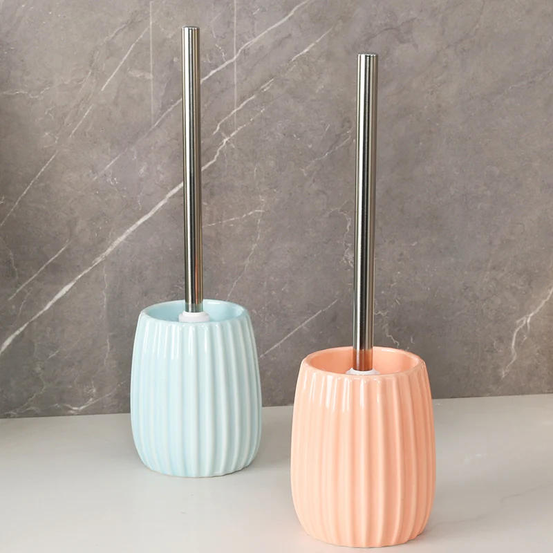 Description Picture 5 of itemCeramic Toilet Brush Set Toilet Accessories Home Decor Hotel Bathroom Utensils Household Cleaning Tools Ceramic Toilet Brush Cup