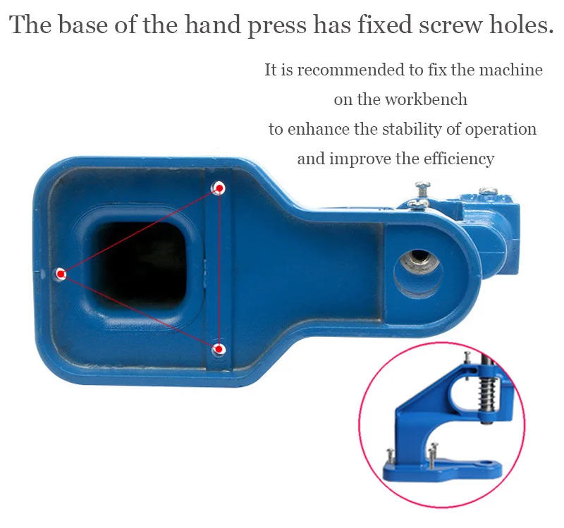 Description Picture 5 of itemHand Punch Press Machine Metal Dies For Snap Double Cap Rivets Eyelet Grommet Buttons Tools Mold Leathercraft Sewing Accessories