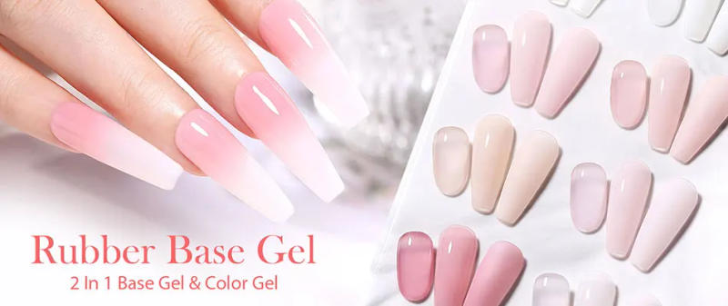 Description Picture 4 of itemBORN PRETTY 250g Clear Nude 2 In 1 Rubber Base Gel Functions Gel and Color Gel Self-leveling Gel Protecting Natural Nails